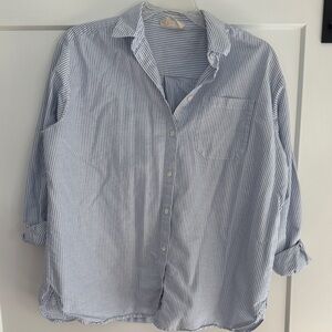 Sezane Max in stripes/ecru blue